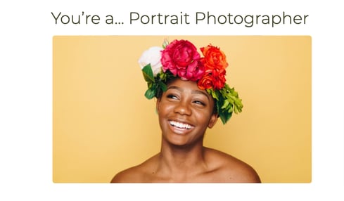 youre a portrait photographer